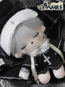 Без атрибутов Молитесь Темная Монахиня Бог Священник Черная юбка Костюм для плюшевой куклы 20 см Одежда для плюшевых кукол KL Sa
