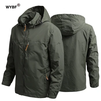 В США Горячая распродажа мужских походных курток, летние военные куртки с несколькими карманами, Тактические Охотничьи рыболовные Водонепроницаемые тонкие куртки с капюшоном, мужские