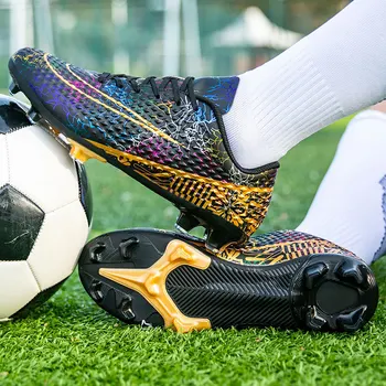 Высококачественная футбольная обувь для соревнований, тренировочная обувь Messi, противоскользящие износостойкие футбольные бутсы Fustal, Chuteira Society