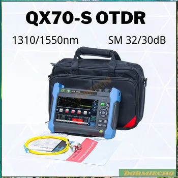Высокоточный QX70-S 1310/1550 нм OTDR SM 32/30 дБ с функцией FTTH VFL OPM OPS мощностью 10 МВт (1310/1550/1625 нм) (мертвая зона: 0,5 м)