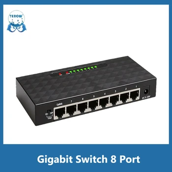 Гигабитный коммутатор 8-портовый сетевой коммутатор 1000 Мбит/с Ethernet Smart Switch Высокопроизводительный концентратор RJ45 Интернет-разветвитель для IP-камеры