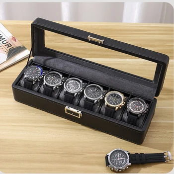 Держатель для часовых Коробок Новый Деревянный Органайзер для витрин Red Top Gift Breitling rolex luxury watch box коробка элитного бренда 2 /3/ 6 слот