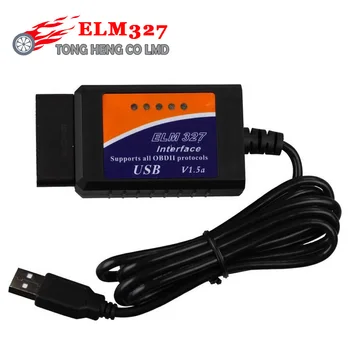 Диагностический кабель USB ELM 327 OBD2 сканер OBD Автомобильный диагностический инструмент для Android Windows Symbian Русский