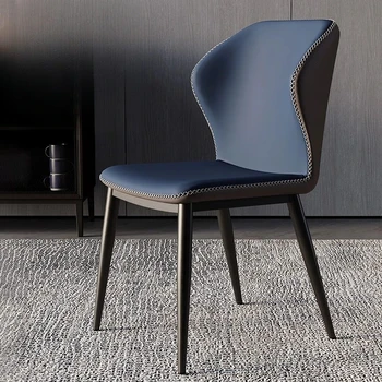 Дизайнерские обеденные стулья для гостиной, кожаные стулья для мероприятий в скандинавском стиле, Современные барные стулья, мебель Sala Da Pranzo