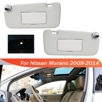Для Nissan Murano 2009 2010 2011 2012 2013 2014 Солнцезащитный козырек на крыше Солнцезащитный козырек с подсветкой и зеркалом для макияжа