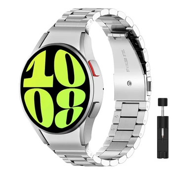Для samsung galaxy watch 6 6classic ремешок 44 мм 40 мм 47 мм 43 мм без зазоров ремешок watch 5pro 45 мм 4 / 4classic /5 ремешок из нержавеющей стали