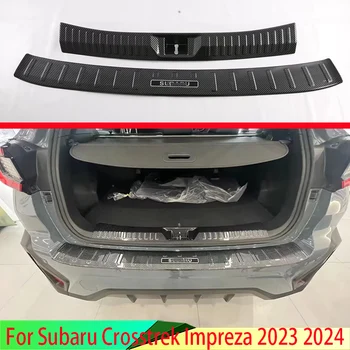 Для Subaru Crosstrek Impreza 2023 2024 Защита Заднего Бампера Подоконник Снаружи Внутри Багажники Декоративная Пластина Педаль
