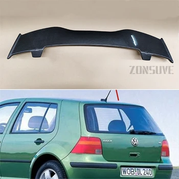 Для Volkswagen Golf 4 1997-2003 Спойлер ABS Пластик Крыша Хэтчбека Заднее Крыло Обвес Аксессуары