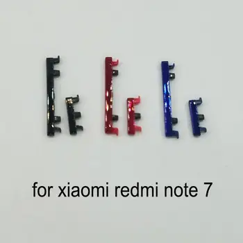 Для Xiaomi Redmi note 7 Оригинальная рамка корпуса телефона, новая запасная часть кнопки включения выключения сбоку, кнопка регулировки громкости