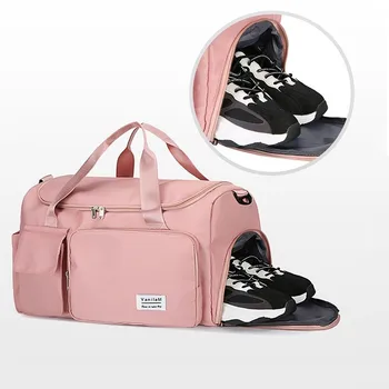 Женская спортивная сумка, водонепроницаемые сумки для фитнеса, спортивные дорожные сумки для багажа, спортивная сумка для тренировок с отделением для обуви, плавание, Йога, пешие прогулки