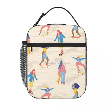Женская сумка для скейтбординга, сумка для ланча, детская сумка для ланча, термосумка-холодильник