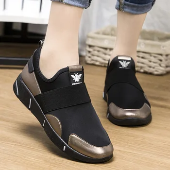 Женские кроссовки YeddaMavis, Черная вулканизированная обувь, женская повседневная обувь, Дышащая прогулочная обувь на плоской подошве из сетчатого материала, Размер обуви для пары 35-42