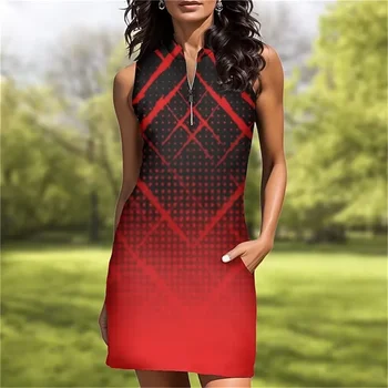 Женское спортивное платье для гольфа, модное удобное быстросохнущее платье с коротким рукавом, платье для фитнеса, теннисное платье