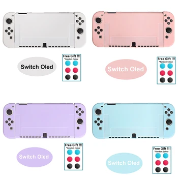 Закрепляемый розово-белый защитный чехол для аксессуаров Nintendo Switch Oled, защитная оболочка, мягкая обложка игровой консоли Ns Game Host.