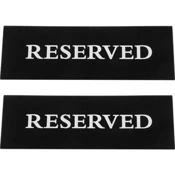 Зарезервированные знаки Стол для вывесок Акриловое Бронирование Свадебная Открытка Место для сидения Палатка Стул для ресторана Имя гостя Стол для конференции