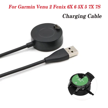 Зарядный Кабель Для Garmin Vivoactive 3 4 Venu 2 USB-Док-станция Forerunner 955 745 Fenix 5S 5 5X Plus 6 6S 6X Pro 7S 7 Чехол-Заглушка