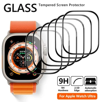 Защитная пленка для экрана Apple Watch Ultra 49 мм, аксессуары, водонепроницаемое закаленное стекло, пленка высокой четкости для iWatch Ultra 49 мм