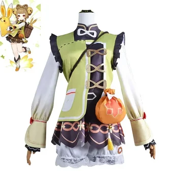 Игровой костюм для косплея Genshin Impact Yaoyao, полный комплект