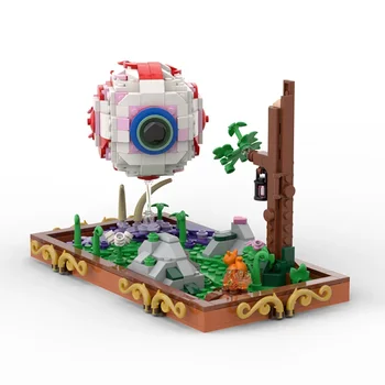 Игровой персонаж MOC Eye of Cthulhu Terraria, набор строительных блоков, игрушки в форме глаз, сделай сам для детских подарков на день рождения