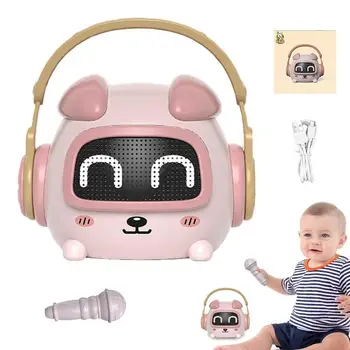 Караоке-машина с микрофоном Cute Bunny Story Machine С микрофоном Детская игрушка Cute Bunny Wireless Story Machine Для