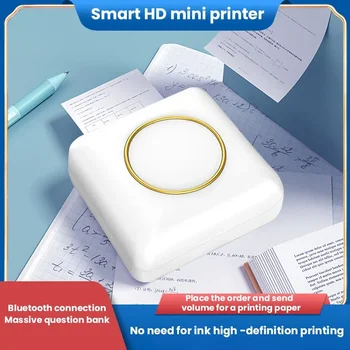 Карманный мини-принтер, портативный термочувствительный принтер без чернил, совместимый с Android IOS, Беспроводное устройство для изготовления чековых этикеток Print Fun