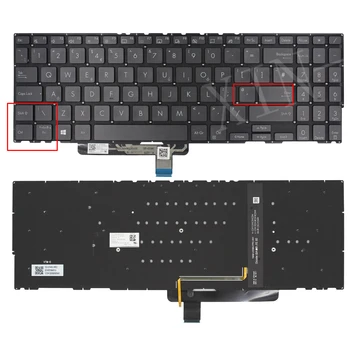 Клавиатура с подсветкой в Великобритании для ASUS ZenBook Flip 15 UX564 UX564EI UX564PH X564 UX564E UX564EH Серая