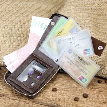 Кожаный мужской короткий кошелек в повседневном городском стиле для отдыха, мужской кожаный кошелек с резьбой, сумка для карт, Мягкий карманный кошелек для путешествий
