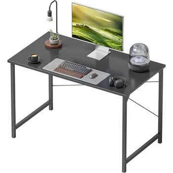 Компьютерный стол CubiCubi, 40-дюймовый домашний офисный стол, Современный простой компьютерный стол для дома, офиса, учебы, письма, черный