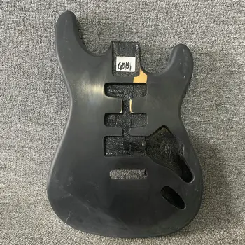 Корпус гитары GB151 матово-черного цвета ST Звукосниматели на заказ с накладкой из массива дерева, изготовленные своими руками, заменяют поврежденные