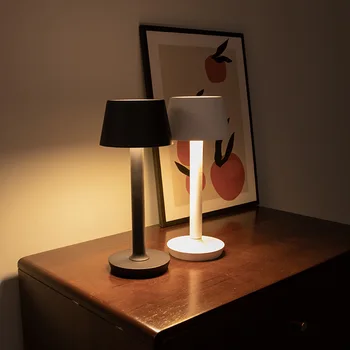 Креативная минималистичная настольная лампа с USB-аккумулятором для чтения, прикроватный ночник, настольные лампы для украшения ресторана
