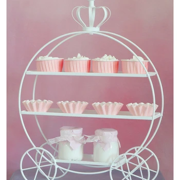 Креативная тыквенная форма автомобиля, Золотой выставочный стеллаж для десертов, рамка для двухслойного торта, Свадебное украшение, тарелка для послеобеденного чая.