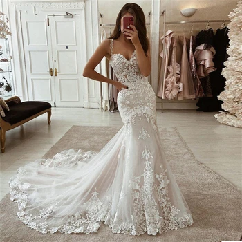 Кружевное свадебное платье Свадебные платья для гостей для женщин с V-образным вырезом Простое и элегантное свадебное платье для невесты 2023 Официальный магазин Bepeithy