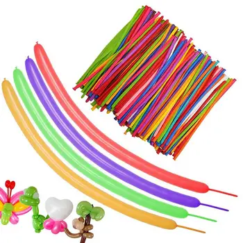 Латексные воздушные шары для поделок, красочный набор скручиваемых воздушных шаров для украшения вечеринки, 100 шт. эмульсионных воздушных шаров для детского дня рождения, свадьбы