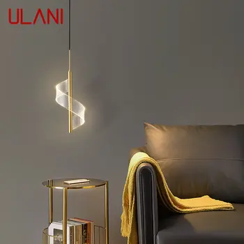 Латунная подвесная люстра ULANI LED 3 цвета Золото Медь Подвесные светильники для современного дома Гостиная Декор Спальни