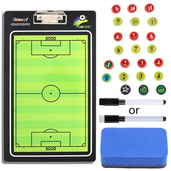 Маркерные доски для футбольных тренеров, портативная магнитная стратегическая доска для футбола с маркерами, ручка, набор спортивных аксессуаров