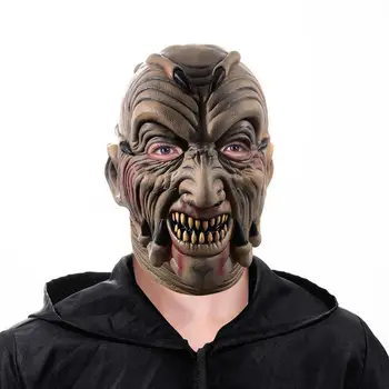 Маска для лица Jeepers Creepers, яркая маска для лица Ogre для костюма на Хэллоуин, удобный головной убор из латекса для съемок фильмов Для сбора друзей