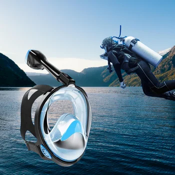 Маска для подводного плавания, разделяющая очки дыхательная трубка, очки для подводного плавания, поддержка складывающегося снаряжения для дайвинга GoPro с защитой от запотевания