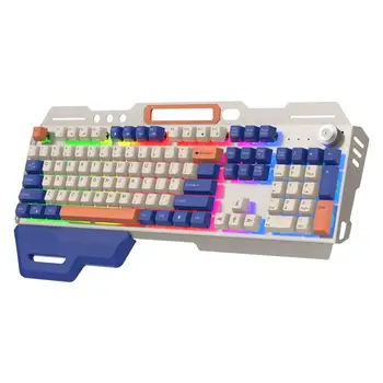 Механическая игровая клавиатура с подсветкой, компьютерная клавиатура, игровая клавиатура, 104 клавиши, подключи и играй, механическая клавиатура