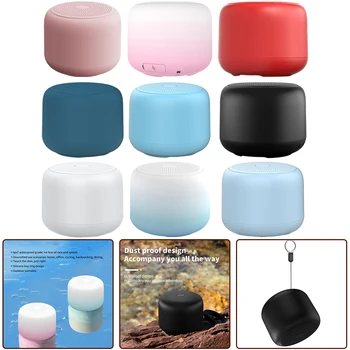 Многоцветный портативный беспроводной динамик Macaron, мини-сабвуфер, коллекция MP3, Стереодинамик для спорта на открытом воздухе, водонепроницаемый звуковой ящик