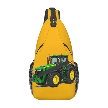 Модная сумка-слинг на тракторе для путешествий, походов, мужской нагрудный рюкзак через плечо, наплечный рюкзак