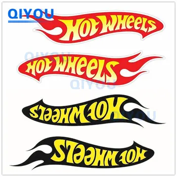 Модные автомобильные наклейки Hot Wheels подходят для изготовления штампованных ПВХ-наклеек на кузов автомобиля, лобовое стекло и чехлы для тележек, гоночные шлемы