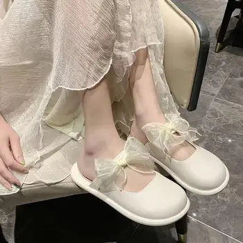Модные женские тапочки Baotou, верхняя одежда 2023, Новая обувь Muller, женские сандалии на плоской подошве
