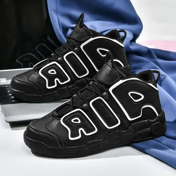 Модные мужские баскетбольные кроссовки с воздушной подушкой, нескользящая спортивная обувь для занятий в тренажерном зале, пригодная для ношения в движении. Баскетбольная обувь