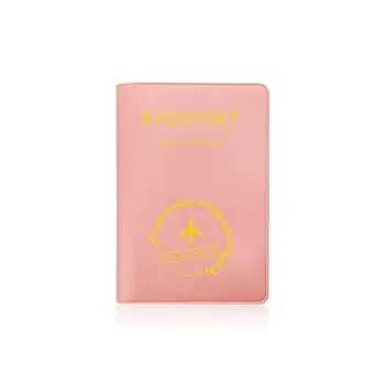 Модный кошелек для паспорта для кругосветного путешествия, обложка для паспорта из искусственной кожи Для мужчин и женщин, чехол для загранпаспорта, футляр для удостоверения личности, Держатели банковских карт