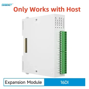 Модуль удаленного ввода-вывода Расширения 16DI RS485 Ethernet CDSENET GAXXXA000 с Аналоговым Коммутатором Modbus TCP RTU Работает с Хостом