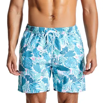 Мужские быстросохнущие пляжные брюки с набивным рисунком