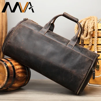 Мужские дорожные сумки MVA, Мужская Уличная Сумка для багажа из натуральной кожи, Новая Модная Дизайнерская сумка для деловой поездки, Мужская Кофейная сумка для путешествий
