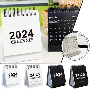 Настольный Календарь Kawaii Coil на 2024-2025 гг. Ежемесячный Ежедневник Список Дел С Милым Дизайном Идеальный Инструмент Организации Для Дома и Офиса J8F3