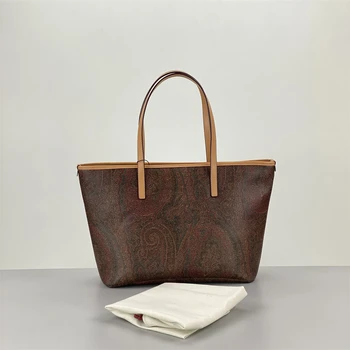 Нишевая итальянская сумка в стиле Пейсли в стиле ретро со старым цветком, модная сумка для пригородных поездок, высококачественная сумка через плечо для женщин