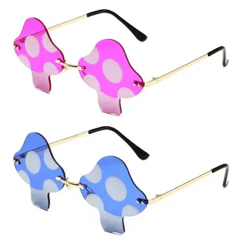 Новая Забавная вечеринка в пользу Необычных украшений на Хэллоуин Солнцезащитные очки в форме гриба Солнцезащитные очки для женщин